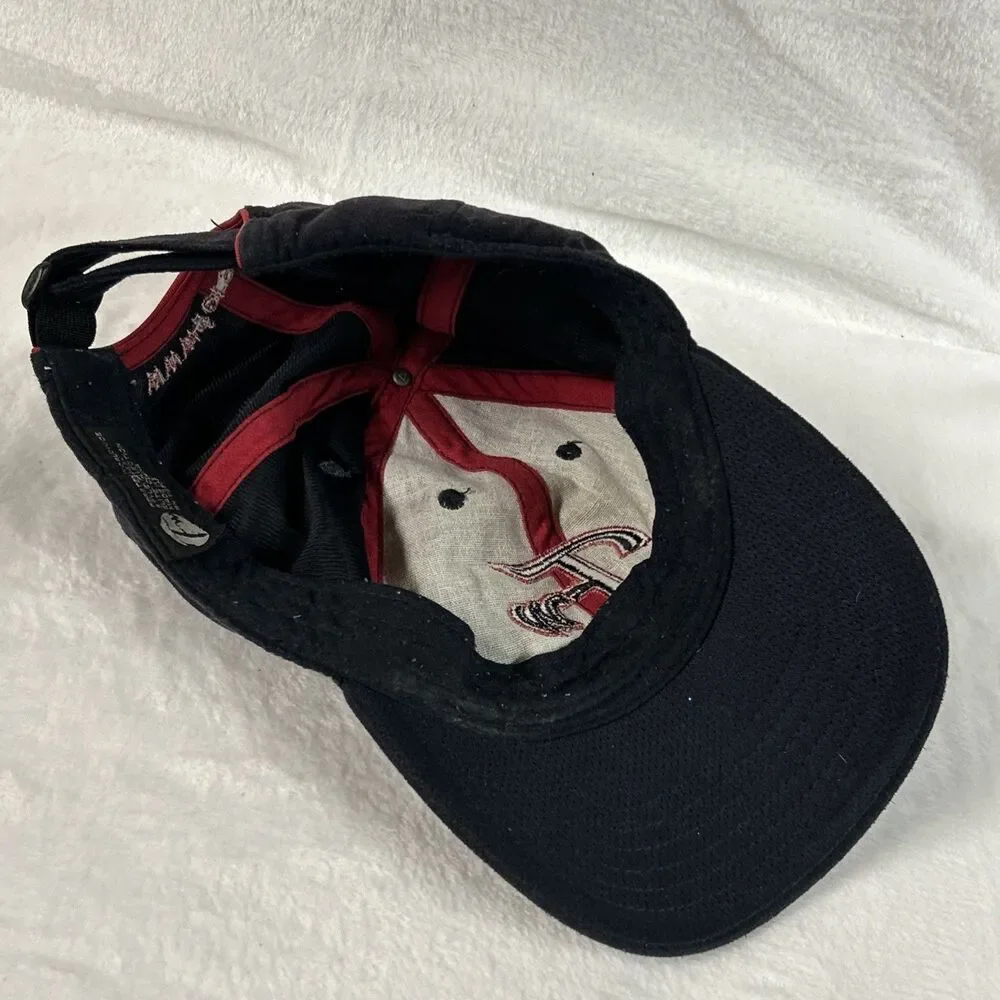 Fersten Worldwide Velvet Black/Navy Blue Mens Hat Adjustable Ball Cap Baseball